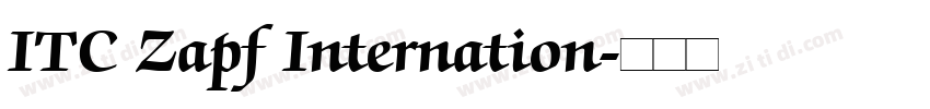 ITC Zapf Internation字体转换